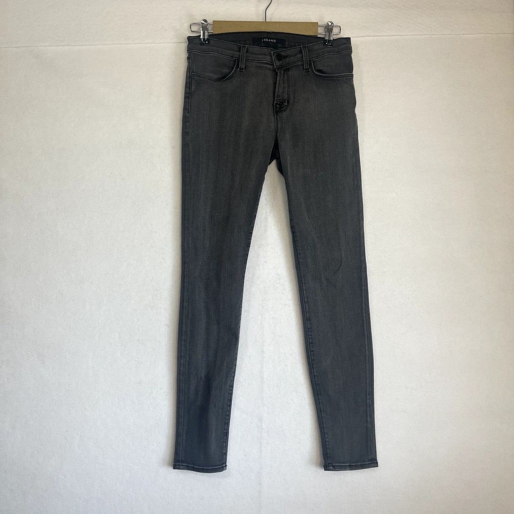 J Brand Womens Size 29 Mid-Rise Slim Leg Stretch Denim Jean Black Pockets